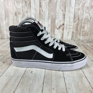 Vans SK8-Hi High Top Skate Shoes‎ Sneakers Black White Classic Women's 7.5